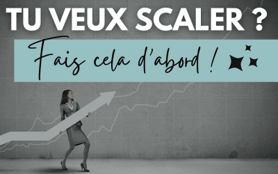 Structurer AVANT de scaler !